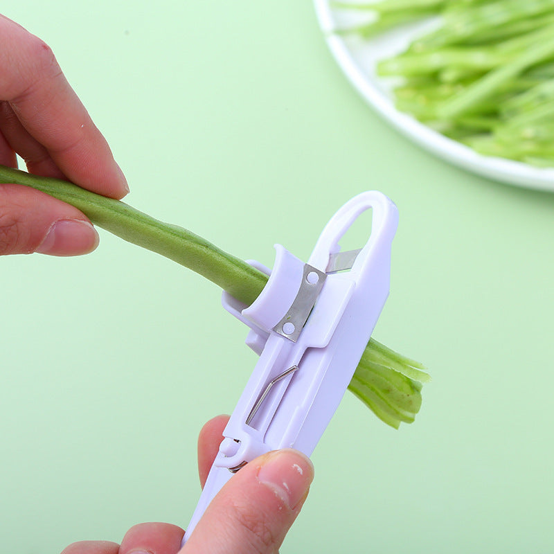 Green Bean Slicer Cutter Cut Fruit Vegetable Stringer Peeler Remover For Easy Kitchen Gadgets Cozinha Kitchen Accessories - Minihomy