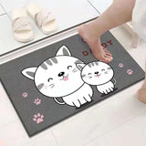 Bathroom Toilet Absorbent Floor Mats Kitchen Floor Mats Bathroom Non Slip Mats - Minihomy