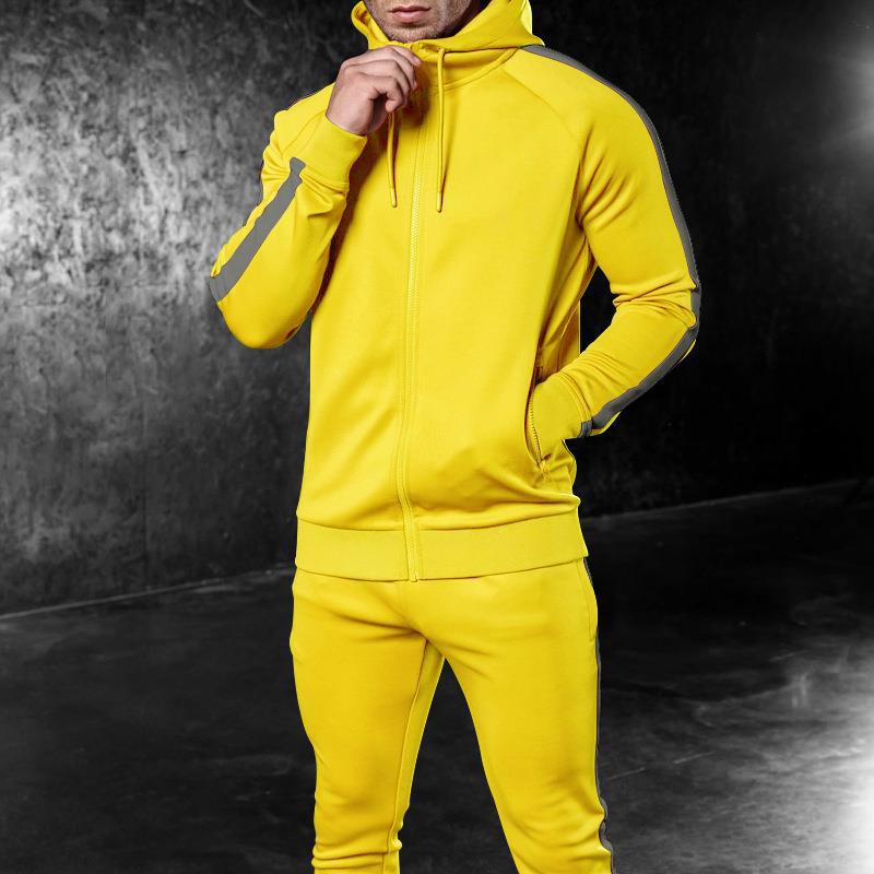 Men's Fashion Casual Running Fitness Suit Two-Piece Suit - Minihomy