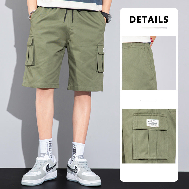 Casual Drawstring Cargo Shorts With Multi Pocket Summer Outdoor Men's Beach Pants: Your Essential Summer Companion - Minihomy