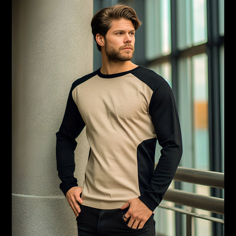 Autumn And Winter Long Sleeve T-shirt Men's - Minihomy