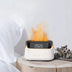 Elegant Alarm Clock Oil Diffuser Innovative Simulation Flame Humidifier With Timer Function Flame Night Light - Minihomy