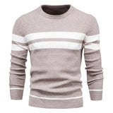 Men's  Casual Striped Sweater - Minihomy