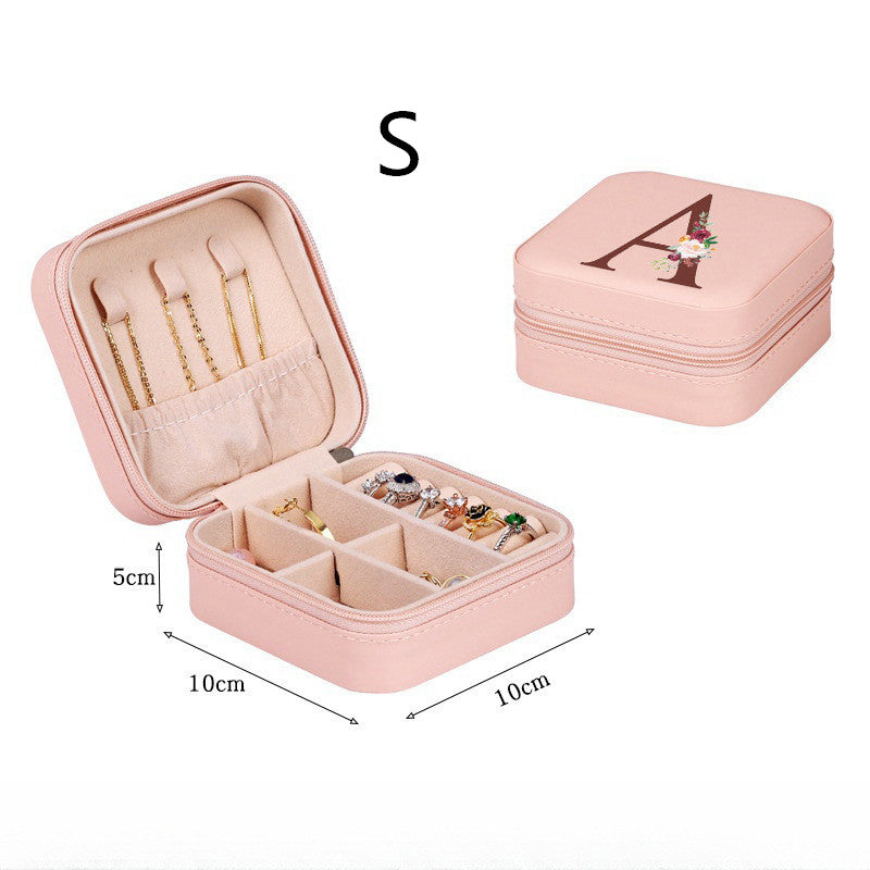 Portable Accessories Jewelry Storage Box 26 Printing - Minihomy