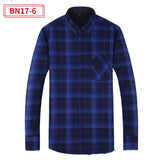 Men's Leisure Warm Plaid Shirt Coat - Minihomy