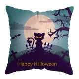 Linen Skull Halloween Pillow Cover - Minihomy