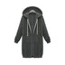 Hooded Long Sleeve Sweater Fleece Long Jacket - Minihomy