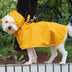 Dog Raincoat with Transparent Brim & Bellyband - Waterproof Pet Poncho - Minihomy