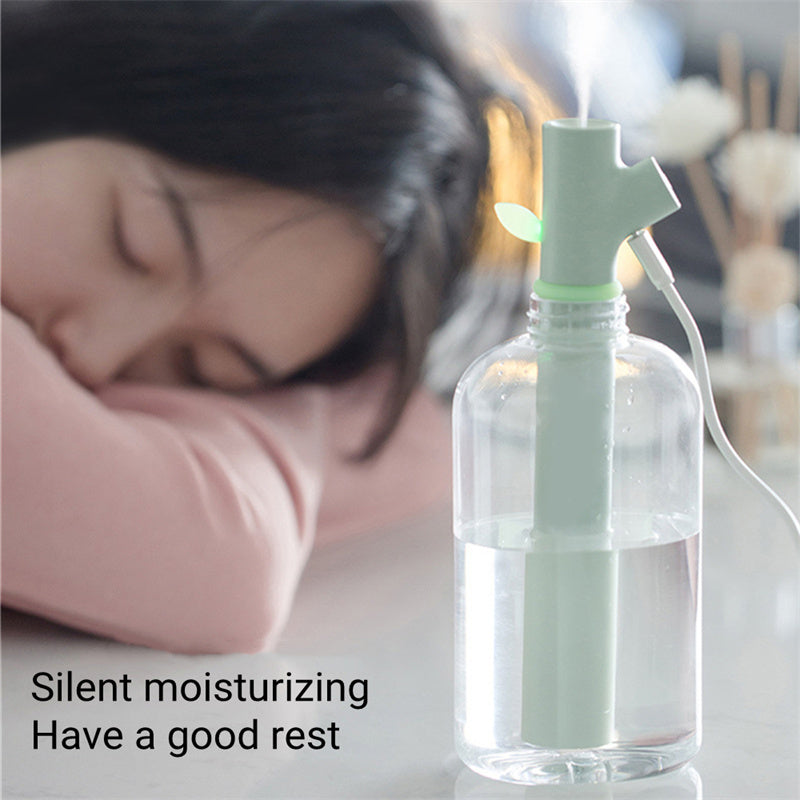 Mini Portable USB Air Humidifier Water Bottle Branch Ultrasonic Cool Mist Maker Fogger Humidificador Diffuser For Home Office - Minihomy