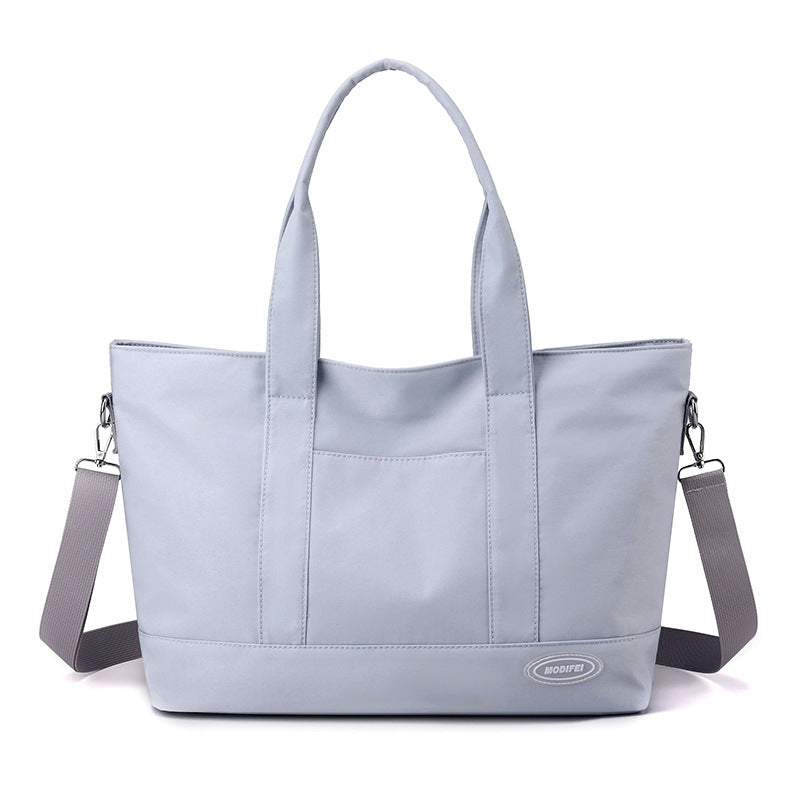 Large Capacity Tote Bag - New Shoulder Bag with Casual Korean Style and Solid Color Design - Minihomy