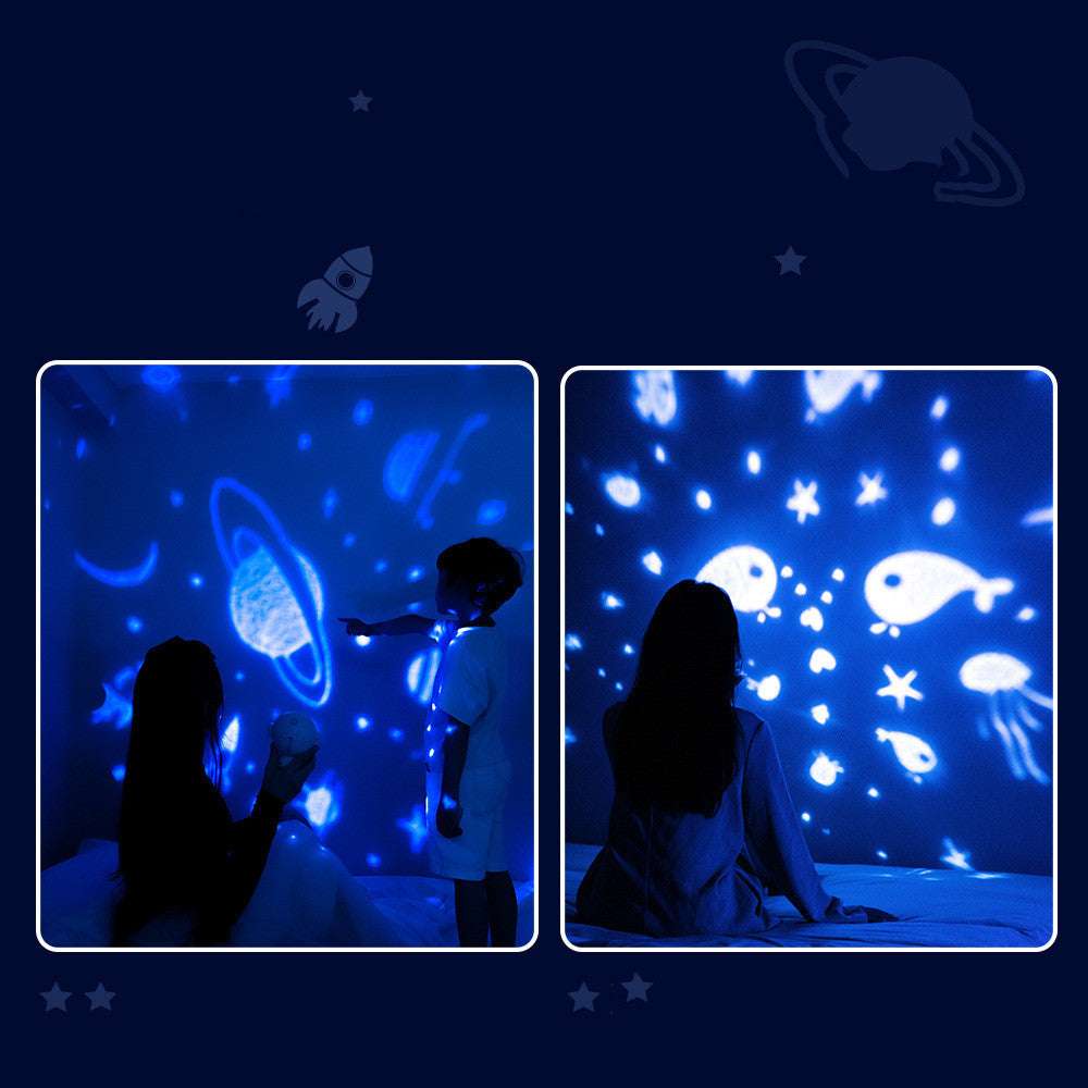 Galaxy Star Projector Starry Sky Night Light Astronaut Lamp Room Decr Gift Child Kids Baby Christmas Spaceman Projection - Minihomy