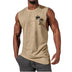 Coconut Tree Embroidery Vest - Summer Beach Tank Tops Workout Muscle Men Sports Fitness T-shirt - Minihomy