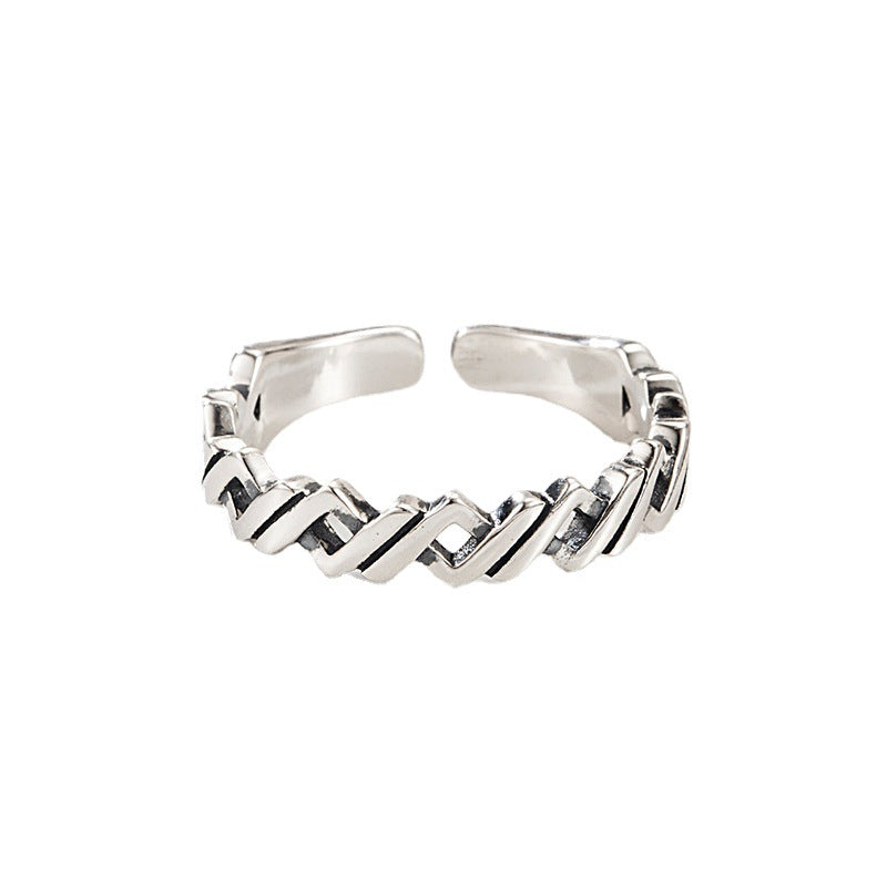 Personality Winding Braided Versatile Hip Hop Ring - Minihomy