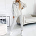 3pcs Women's Sports Suit: Hooded Sweatshirt, Vest, and Slim Trousers - Minihomy