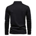 Men's Casual Solid Color Zipper And Lapel Cotton Top - Minihomy