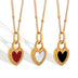 Double-Sided Color Heart-shaped Necklace Ins Style Niche Design - Minihomy