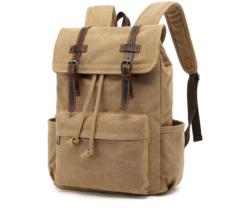 Men's Backpack Vintage Outdoor Travel Canvas Bag - Minihomy