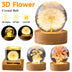 LED Night Light Flower Crystal Ball - Serene Ambiance for Bedroom Decor - Minihomy