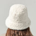 Lambswool Fisherman Hat Winter Warm Solid Color Hats Women - Minihomy