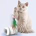 Interactive Cat Toy With Interchangeable Heads  Pet Feather Toys - Minihomy