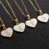 26 Letter Heart-shaped Necklace White Shell Love Clavicle Chain Necklace For Women - Minihomy