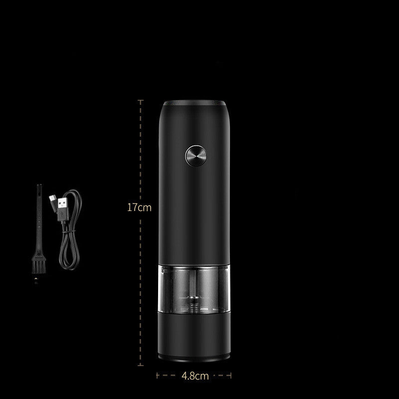 Rechargeable Electric Pepper and Salt Grinder Set - One-Handed Automatic Grinder with Adjustable Coarseness