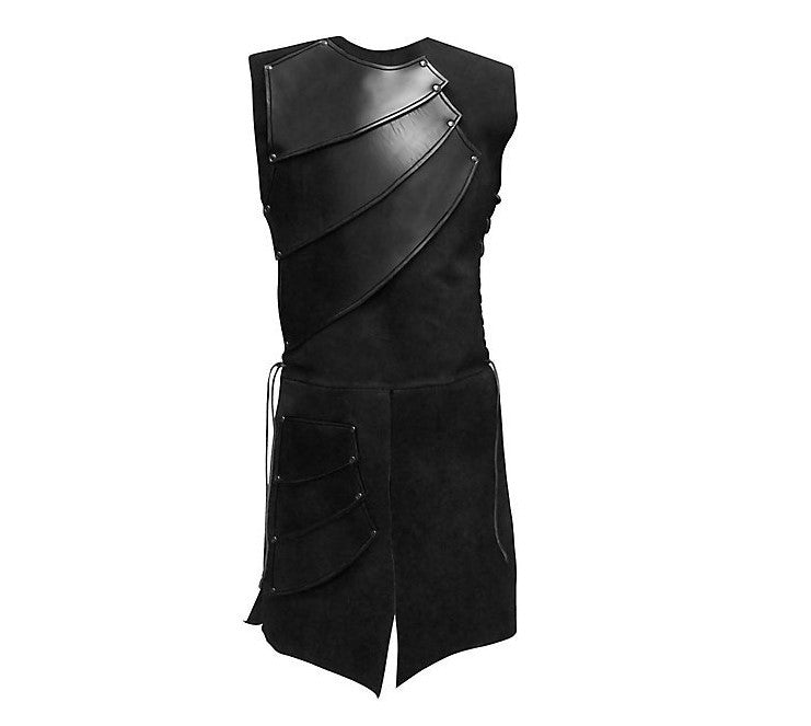 Sleeveless Side Tie Round Neck Stitching Men's Performance Clothing