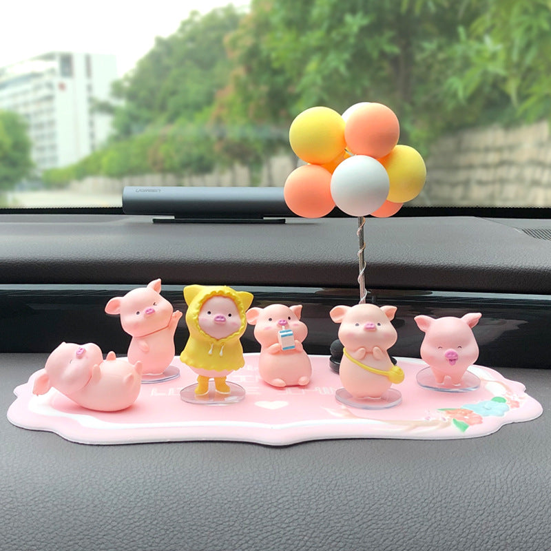 Car Accessories Piggy Creative Cartoon Cute Car Decoration - Minihomy