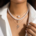 3-piece Set Of Starfish Shell Pearl Necklace: Embrace Beachy Elegance - Minihomy