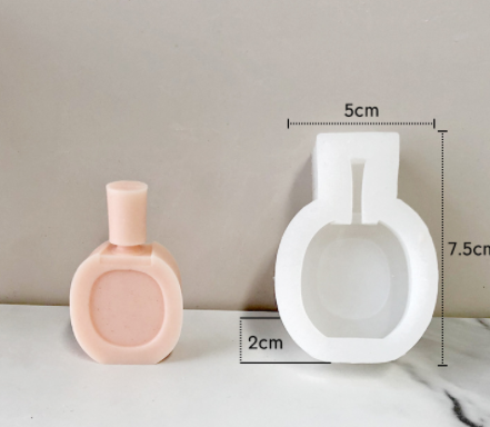 Perfume Bottle Silicone Mold: Create Unique Scented Candles - Minihomy