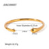 Fashion Stainless Steel Simple Opening Bracelet - Minihomy