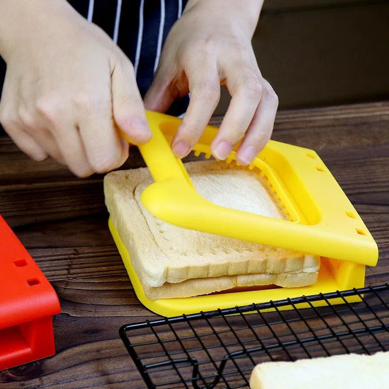 Creative Breakfast Making Sandwich Cutter Hemming Square Sandwich Kitchen Gadgets - Minihomy