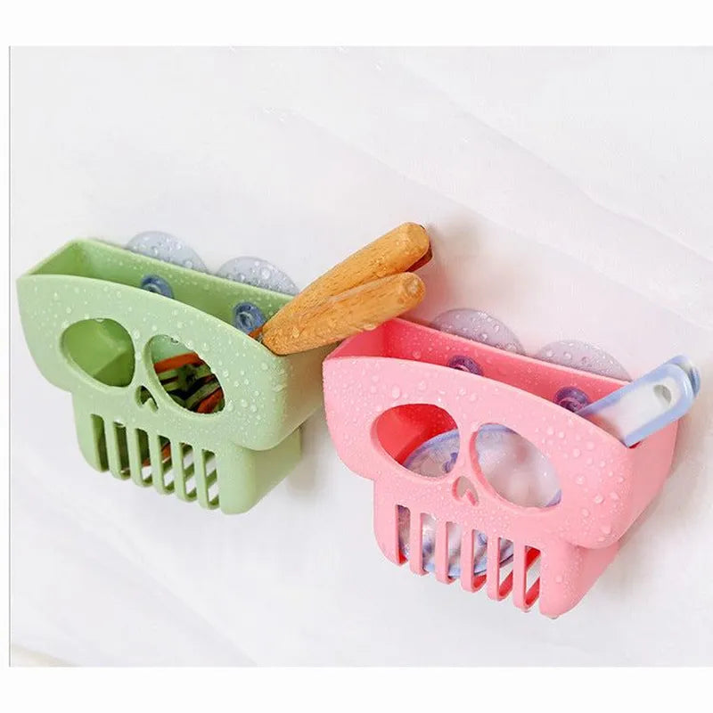 Halloween Multi-function Dish Cloth Storage Drain Rack Free Punch Sponge Soap Rack Kitchen Gadgets - Minihomy