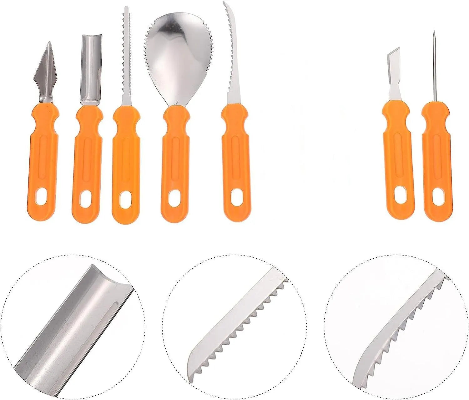 Halloween Stainless Steel Pumpkin Carving Set Fruit Carving Kitchen Gadgets - Minihomy