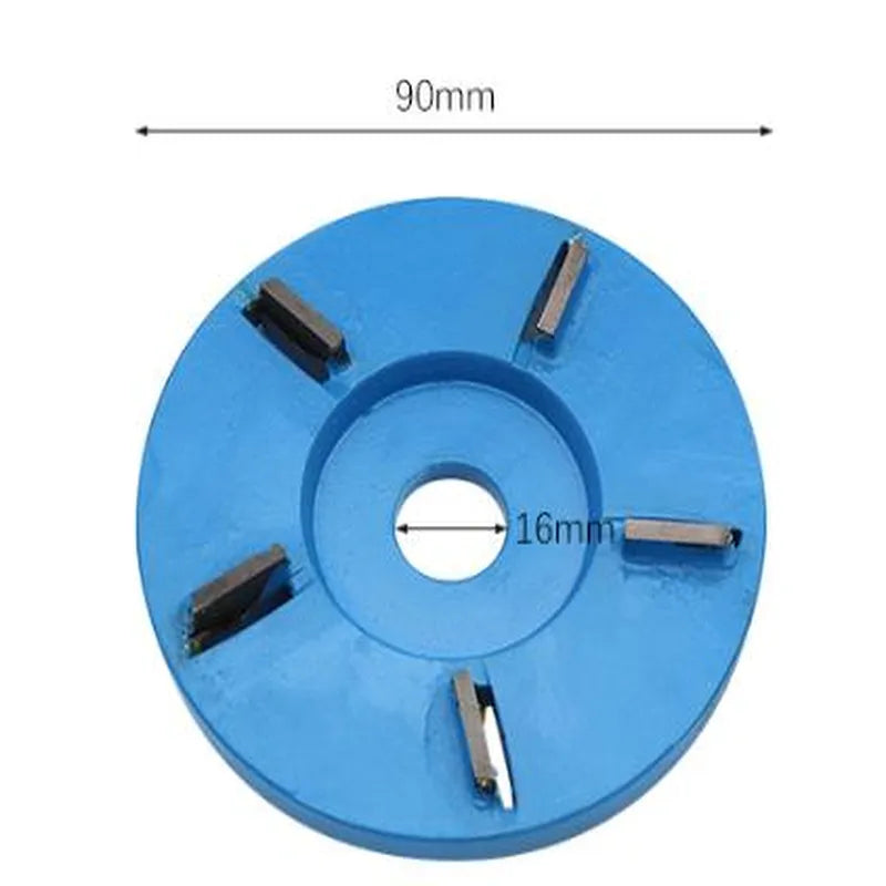 Meterk Six Teeth Power Wood Carving Disc Tool Milling Cutter For 16mm Aperture Angle Grinder Power Tool Accessories - Minihomy