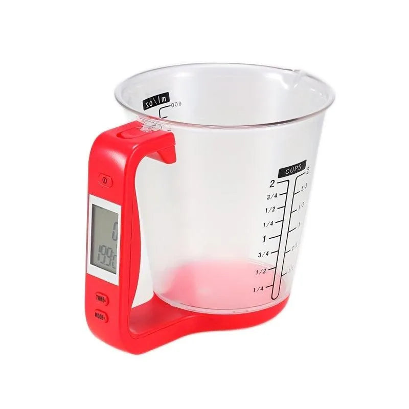 Multi-function Kitchen Electronic Measuring Cup Kitchen Scale Meal Scale Tools Plastic Spoon Electron Small Plastic Cup Custom - Minihomy