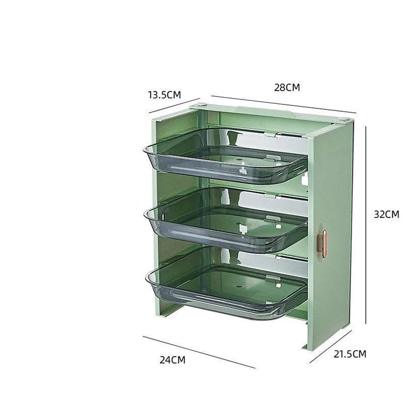 Home Kitchen Multi-functional Multi-layered Vegetable Preparation And Loading Tray - Minihomy