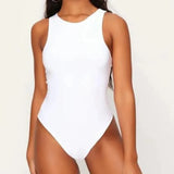 Sleeveless Bodysuit Women Off-Shoulder Top