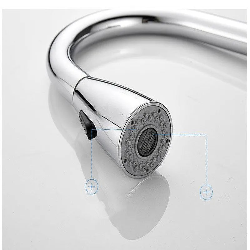 Kitchen Touch Sensor Faucet Sensor Pulls Rotates Hot And Cold - Minihomy