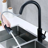 Kitchen Pull Hot And Cold Water Faucet Stainless Steel - Minihomy