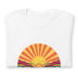 Nostalgic Retro Sunset Rays Graphic Unisex t-shirt - Minihomy