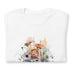 Dreamy Watercolor Wild Flowers Graphic Unisex t-shirt - Minihomy