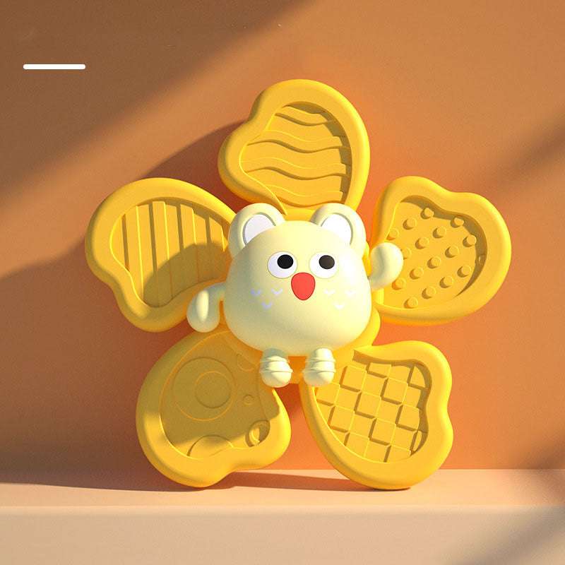 Baby Bath Spinning Top Toy Safe Interesting Baby Bath Toys Animal Hand Spinner Toys With Suction Cups Spin Toy - Minihomy