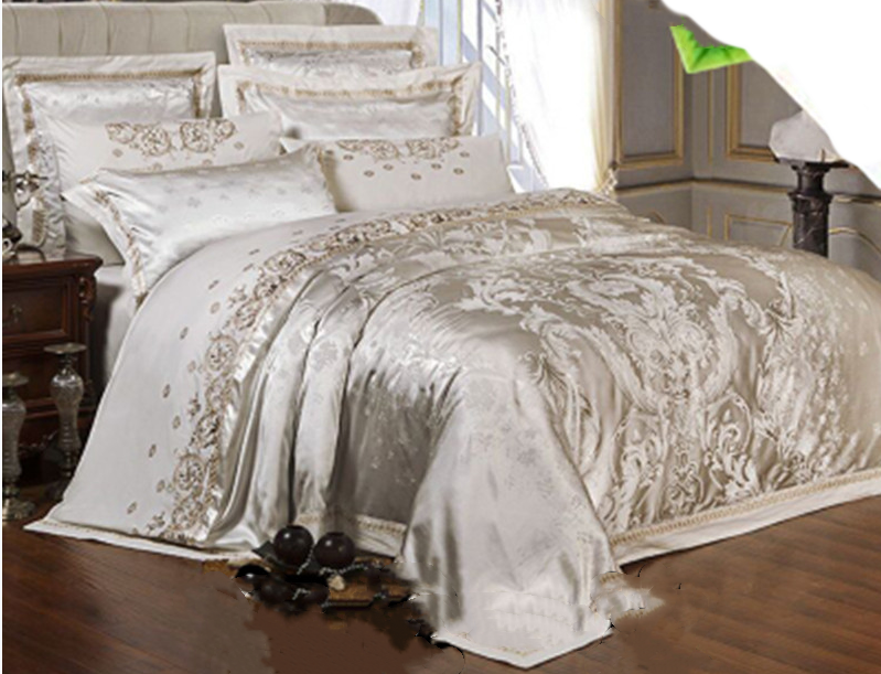 Ice Silk Jacquard High-end Linen And Cotton Bedding Set - Minihomy