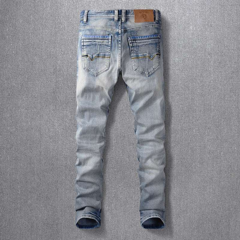 European And American Ripped Men's Jeans - Minihomy