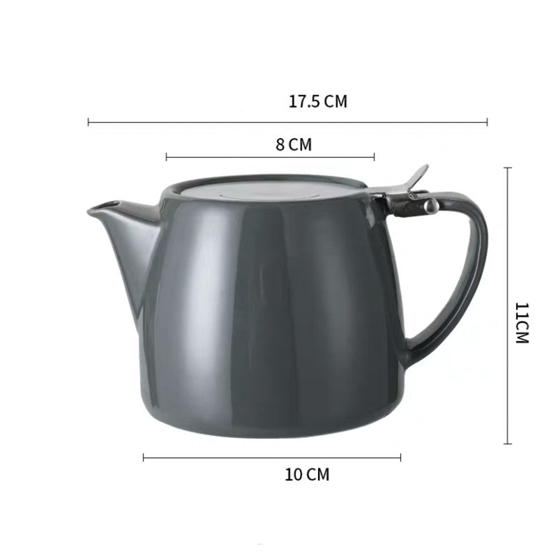 Large-capacity High-temperature-resistant Ceramic Teapot With Lid - Minihomy