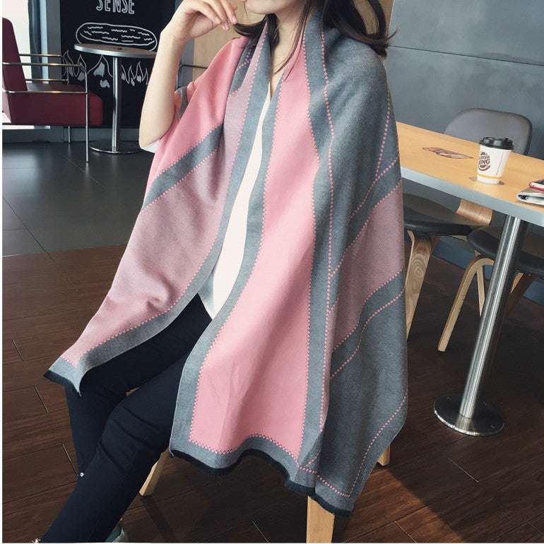 Double-sided  Increase Office Dual-use Long Scarf - Minihomy