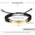 Personalized Beaded Adjustable Engraved Bar Bracelets - Minihomy