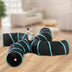 Pet Cat Toy Collapsible Tunnel S-type Four-channel Tent - Minihomy