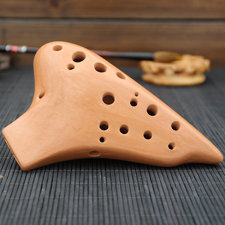 Double-Pipe Ocarina Alto C Wide-Range Wind Instrument - Minihomy